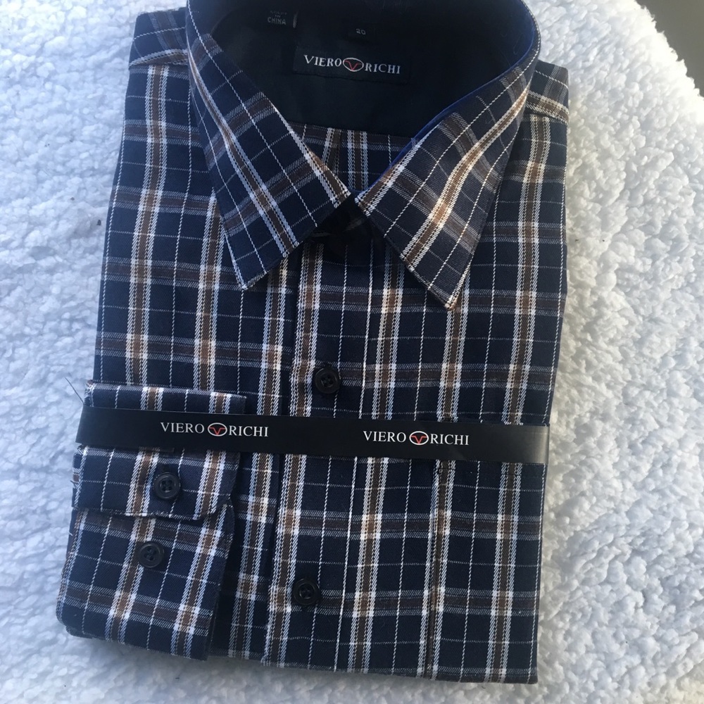 NWT Viero Richi Boys Plaid Shirt size 20